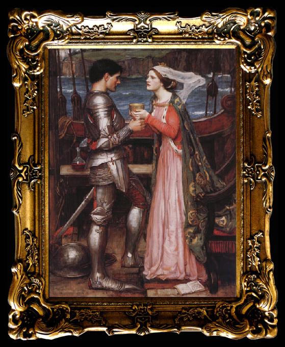 framed  John William Waterhouse Tristram and Isolde, Ta017